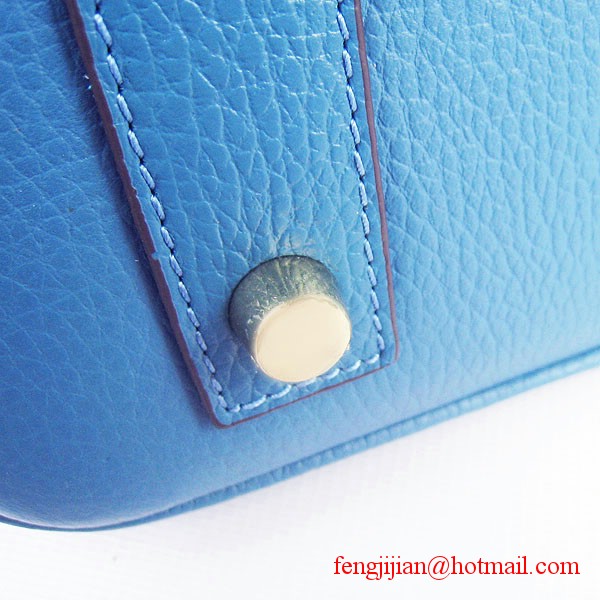 Hermes Birkin 40cm Togo Bag Blue 6099